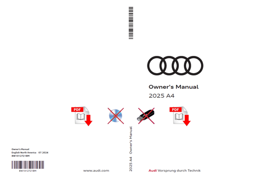 2025 Audi A4 Owner's Manual User Guide