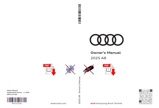 2025 Audi A8 Owner's Manual User Guide