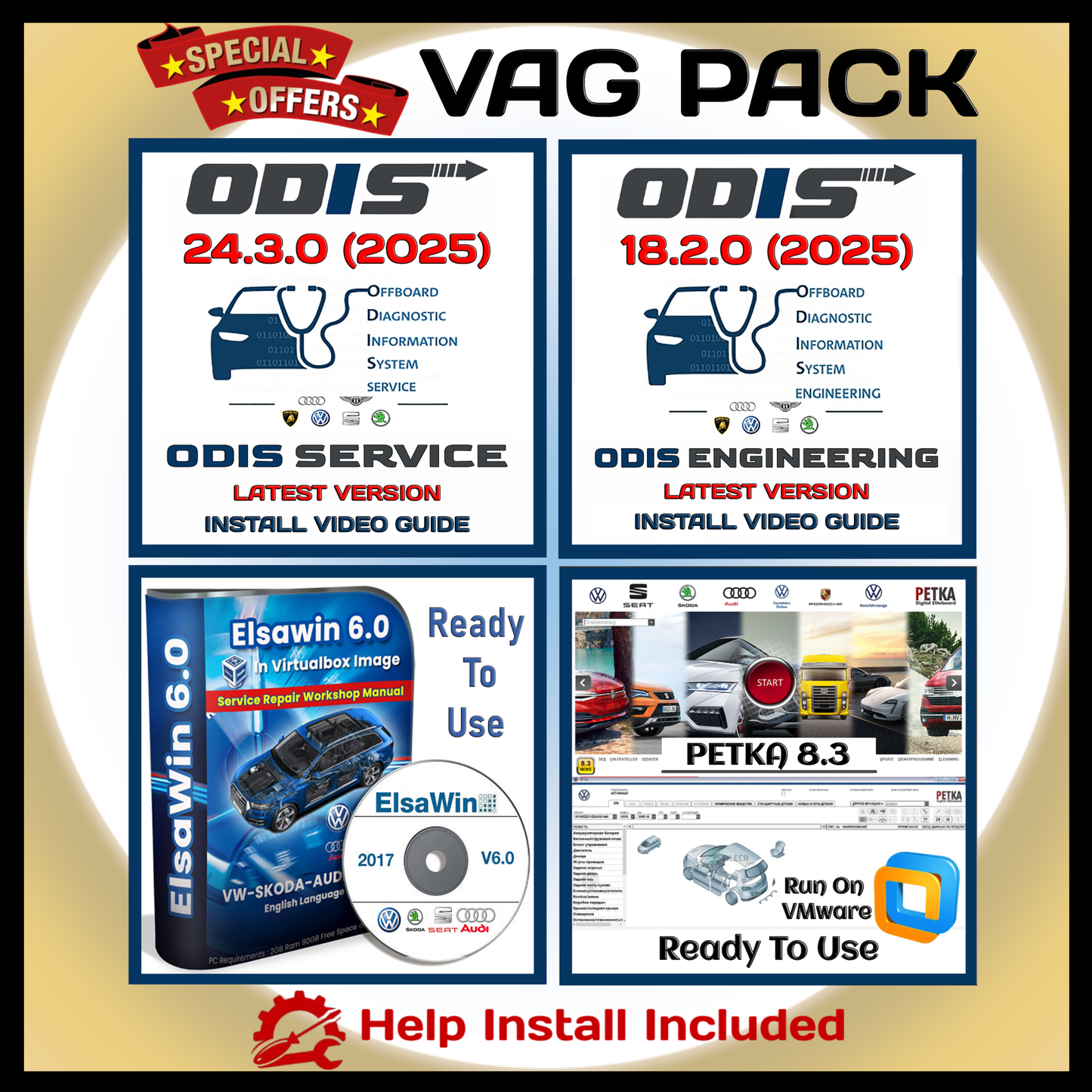 VAG Full Pack Softwares For Cars Professional Tool and User Friendly Interface