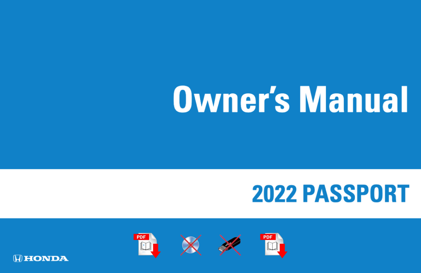 2022 Honda Passport Owner's Manual User Guide