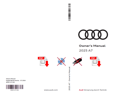 2025 Audi A7 Owner's Manual User Guide