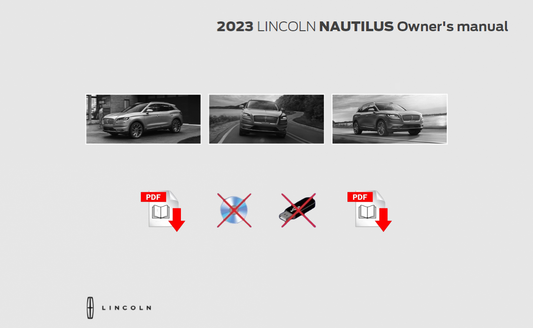 2023 Lincoln Nautilus Official  Manual User Guide