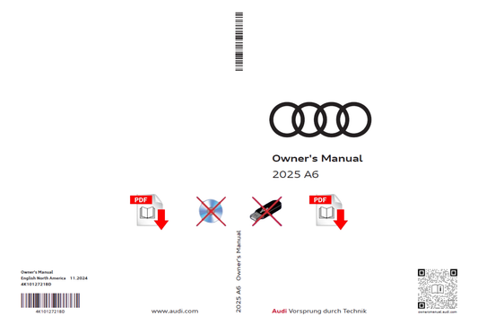 2025 Audi A6 Owner's Manual User Guide