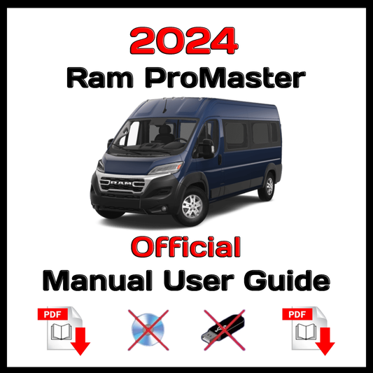 2024 Ram ProMaster Official Manual User Guide