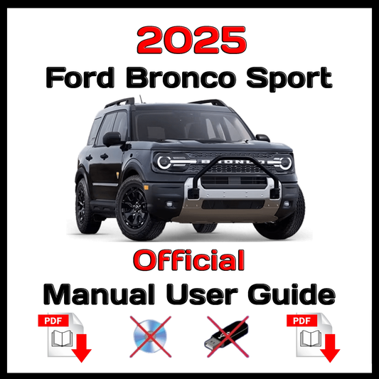 2025 Ford Bronco Sport Official Manual User Guide