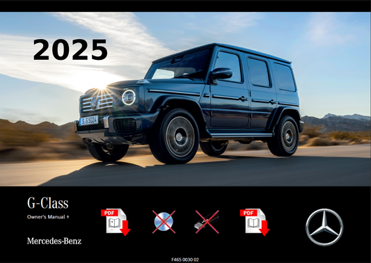 2025 Mercedes G-Class SUV Owner's Manual User Guide