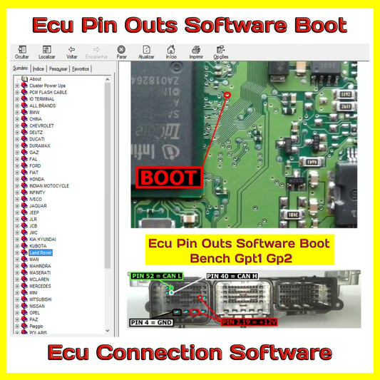 Ecu Pin Outs Software Boot Bench Gpt1 Gp2 Solution For Automotive Repair Professionals
