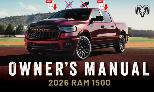 2026 Ram 1500 Owner's Manual User Guide