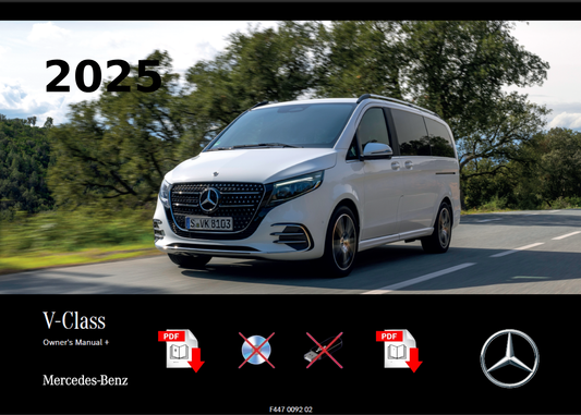 2025 Mercedes V-Class MPV Owner's Manual User Guide