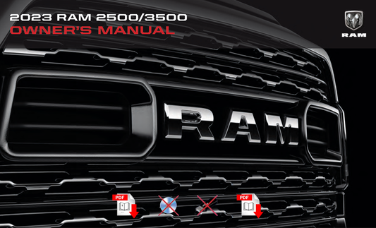 2023 Ram 2500 3500 Official Manual User Guide