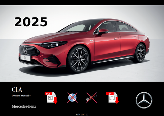 2025 Mercedes CLA Saloon Electric Owner's Manual User Guide
