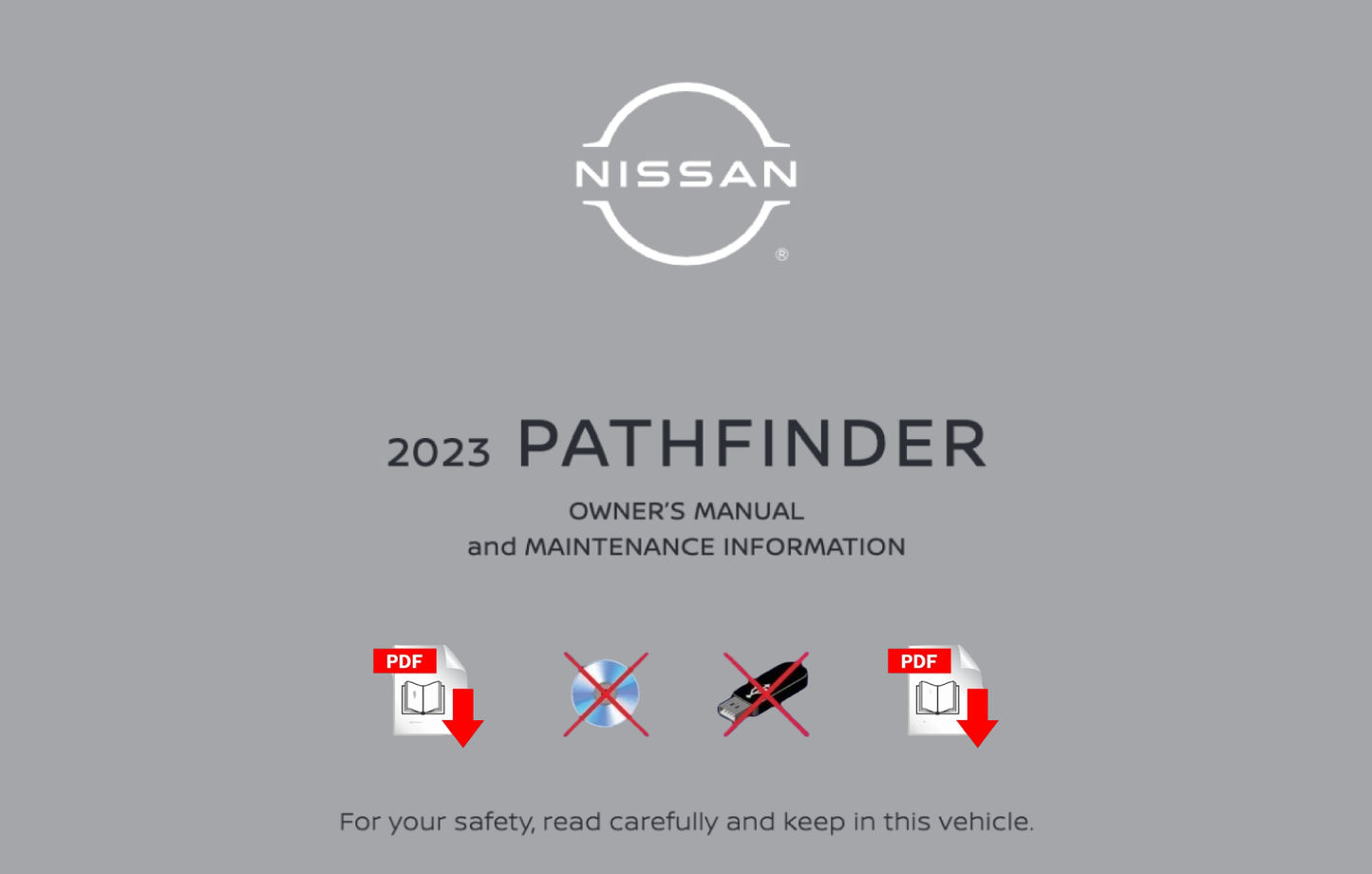 2023 Nissan Pathfinder Owner's Manual User Guide