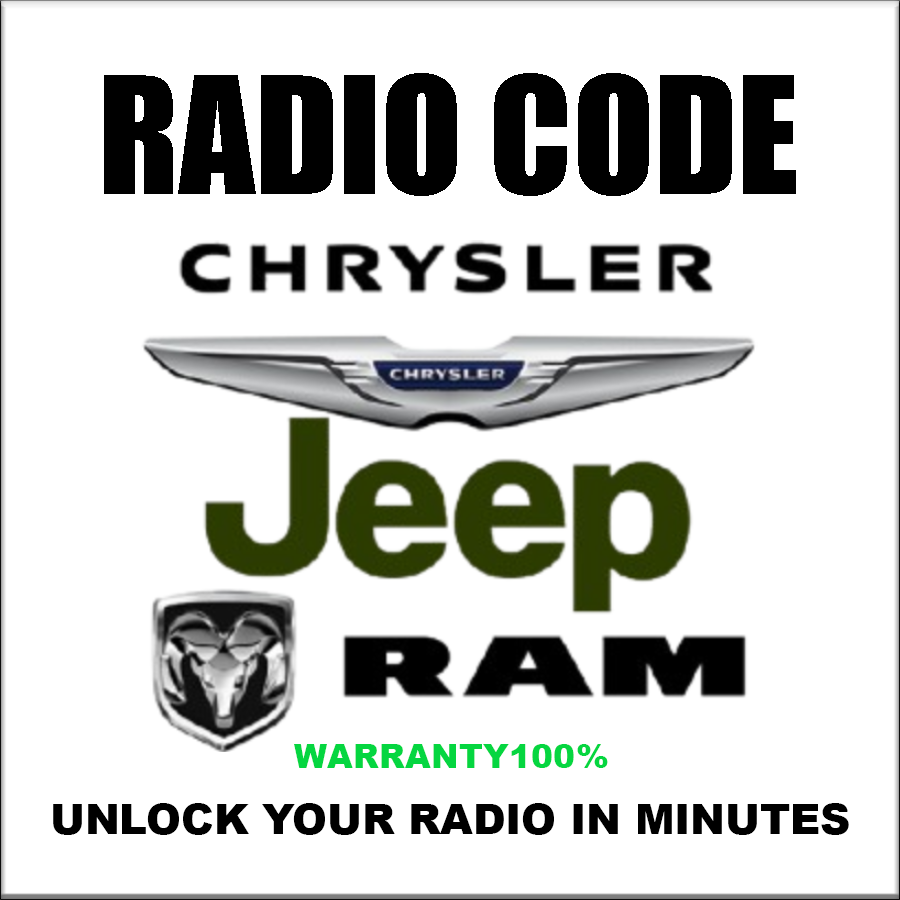 Déverrouiller les codes radio Jeep antivol Chrysler Dodge Ram stéréo série de voitures T00am T00be Tm9 T19qn TVPQN service de code PIN