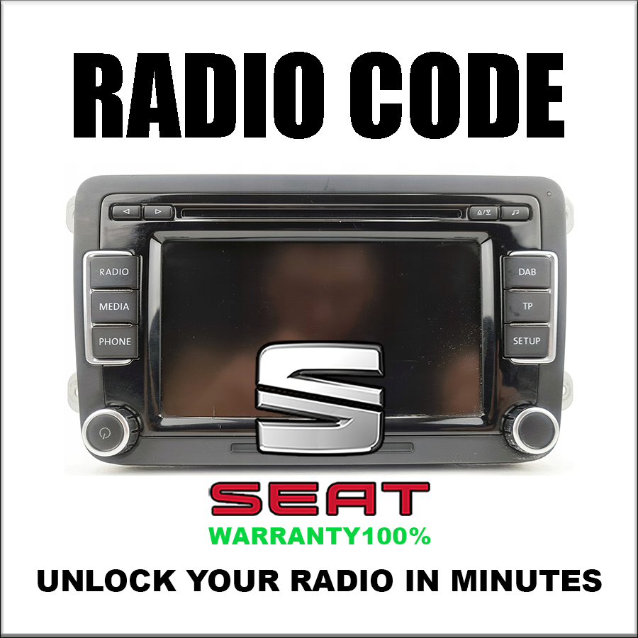 Déverrouiller les codes radio Seat Stereo Decoding Series Rcd 510 Codes Safe Rns315 Service rapide
