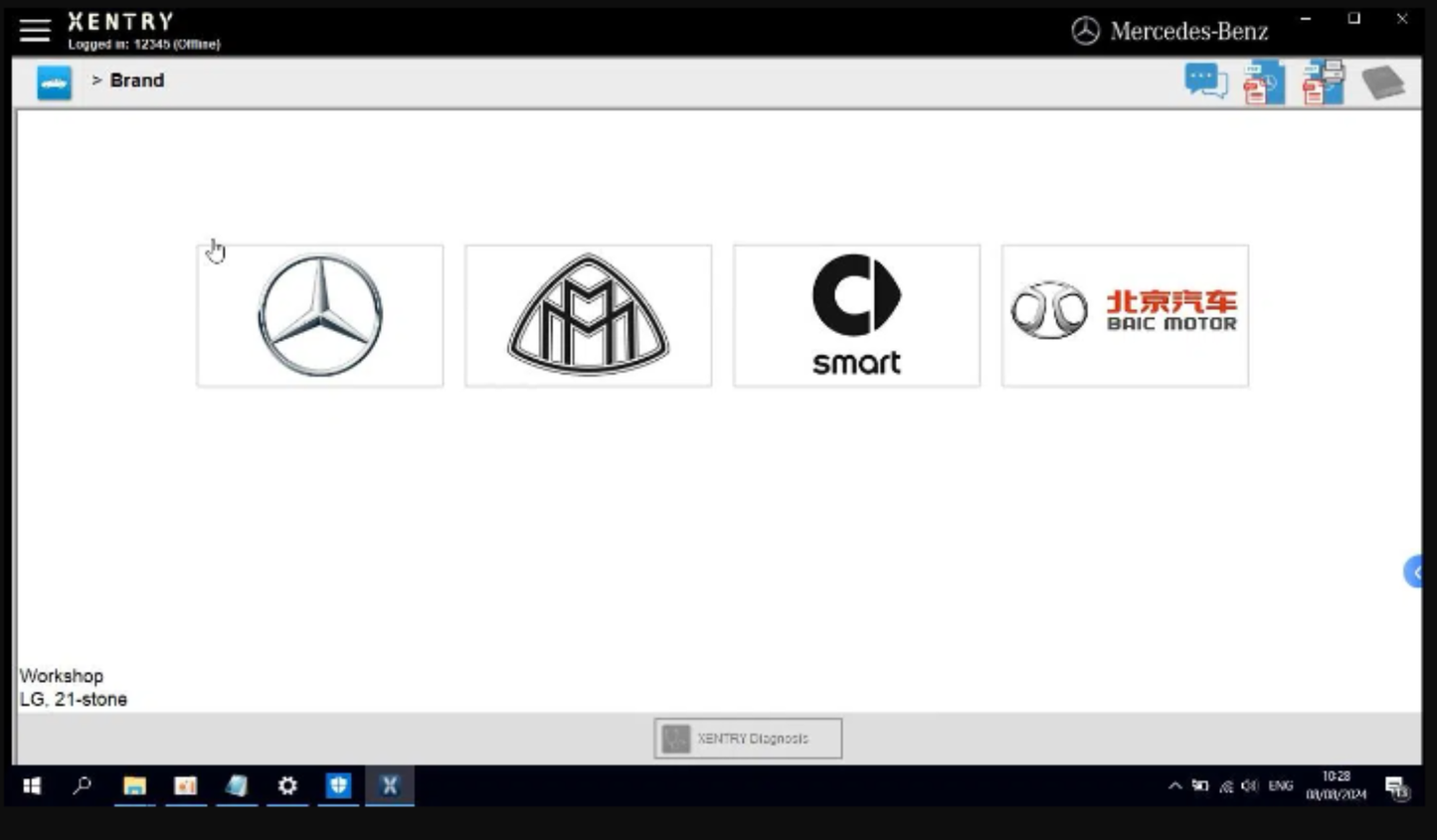 Xentry Openshell Mercedes XDOS 12.2024 Latest Version Unlimited Use On Computers
