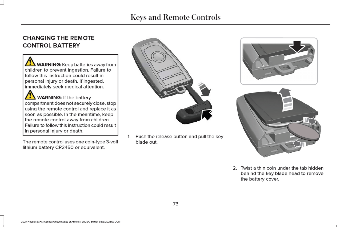 2024 Lincoln Nautilus Official  Manual User Guide