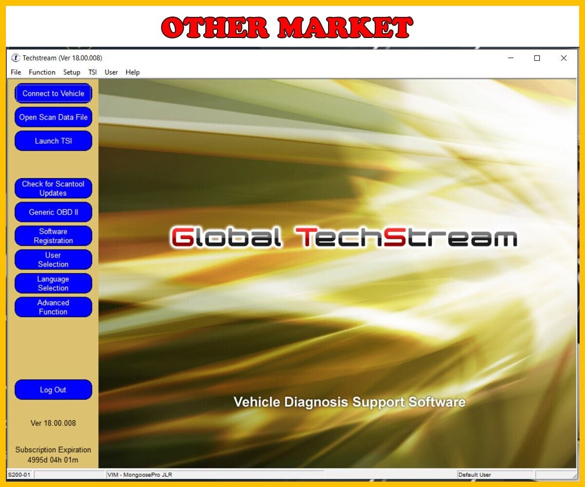 TechStream 18.00.008 Toyota Diagnostic Software With 4500 Days Active Key Code