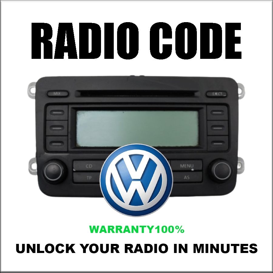 Déverrouiller les codes radio Vw Stereo Decoding Series Rns510 Codes Safe Rcd210 Service rapide