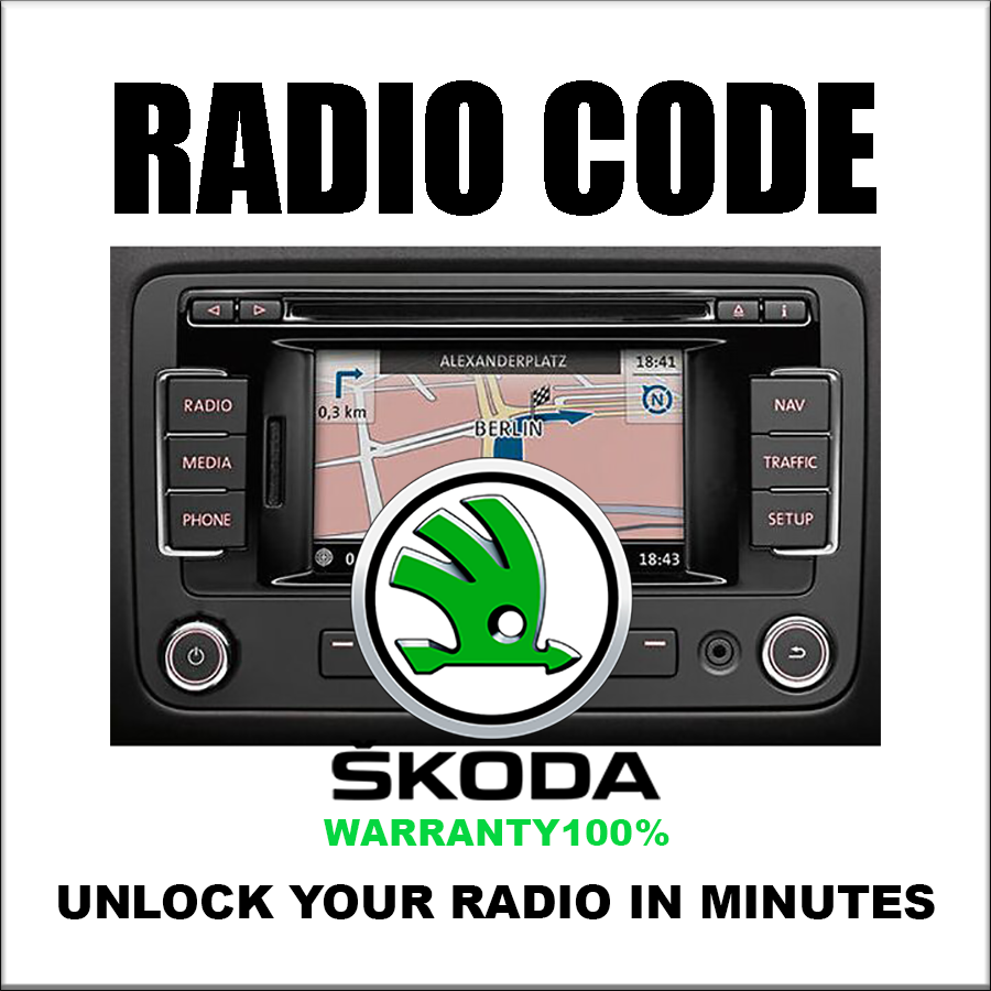 Déverrouiller les codes radio Skoda Stereo Decoding Series Rns300 Codes Safe Rcd510 Service rapide