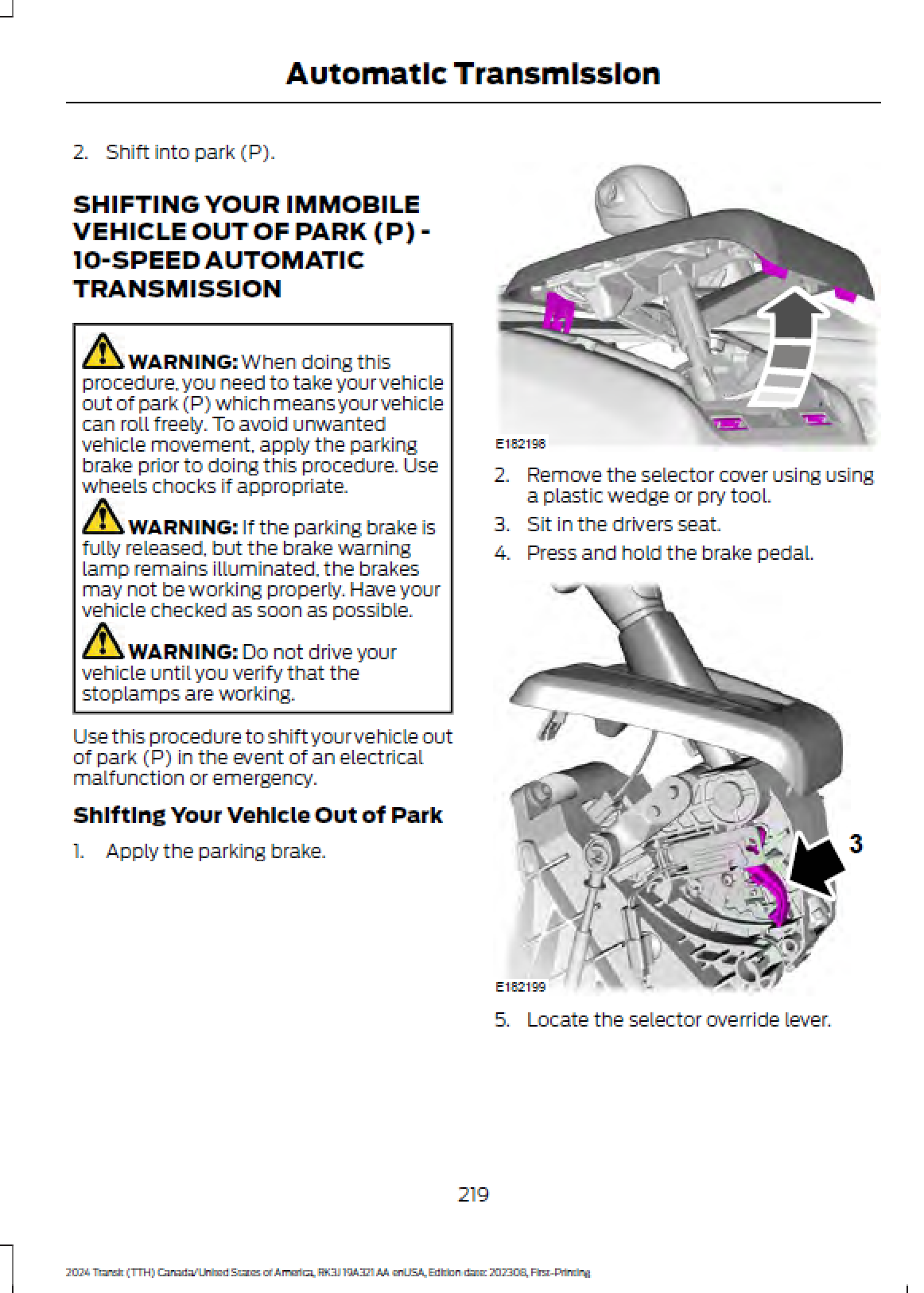 2024 Ford Transit Official  Manual User Guide