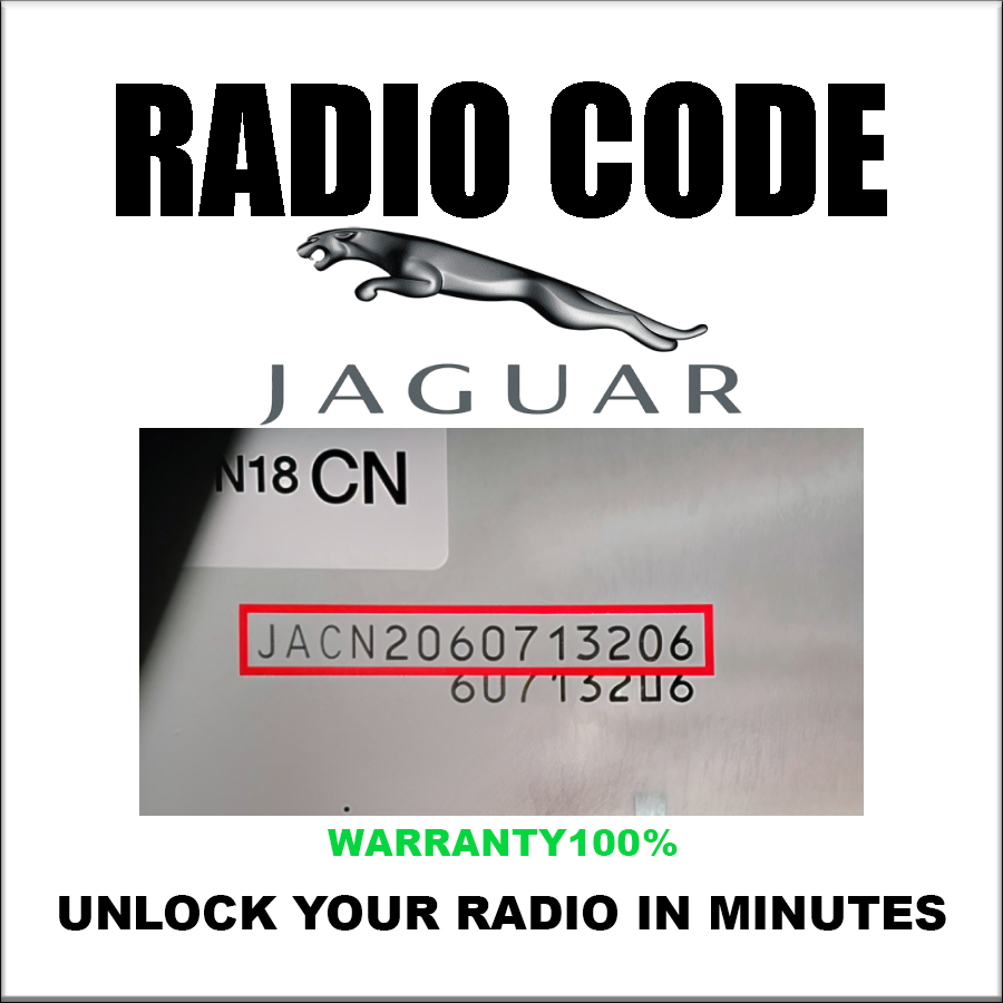 Codes radio Jaguar Déverrouillage stéréo de type voiture Alpine et Visteon Series JA et MA Code PIN Service rapide