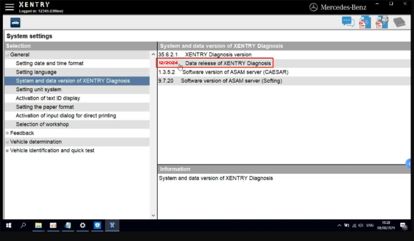Xentry Passthru J2534 Mercedes XPT 12.2024 Latest Version Unlimited Install On Computers