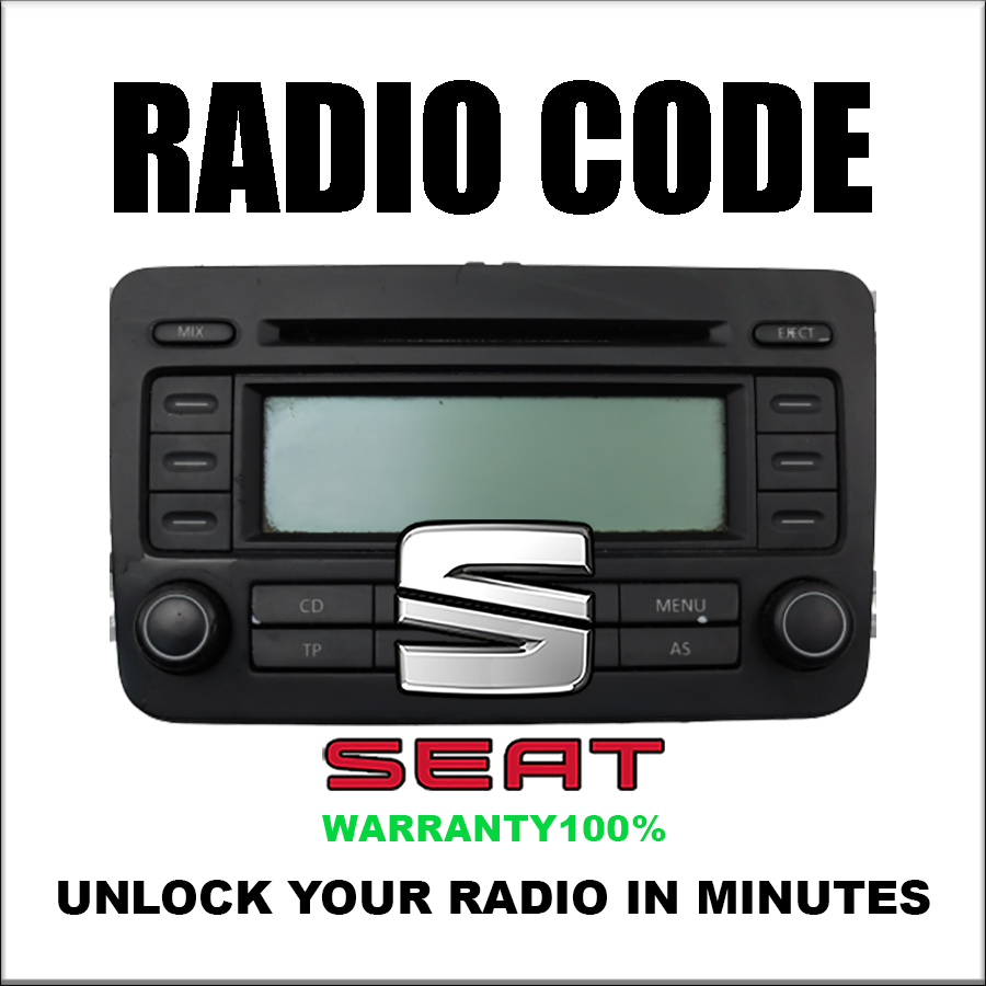 Déverrouiller les codes radio Seat Stereo Decoding Series Rcd 510 Codes Safe Rns315 Service rapide