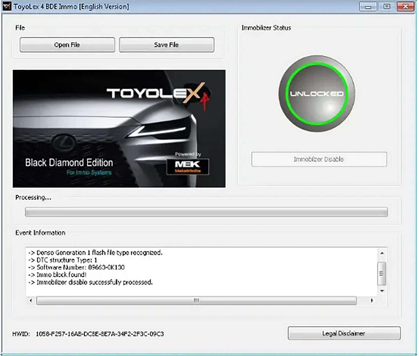 Toyolex 4 Last Software Disable & Enable Immobilizer Systems For Toyota Lexus Install On Multiple Computers
