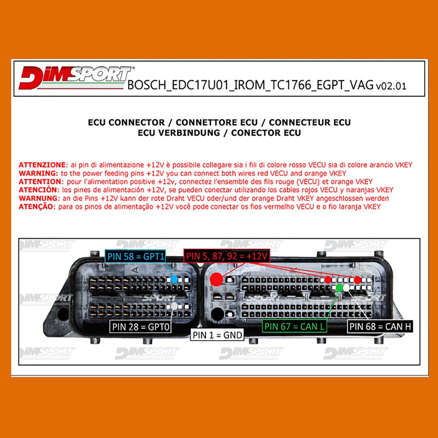 EGPT Pinout Bosch Tool Connections To Be Able To Read And Backup Bosch ECU Box Data