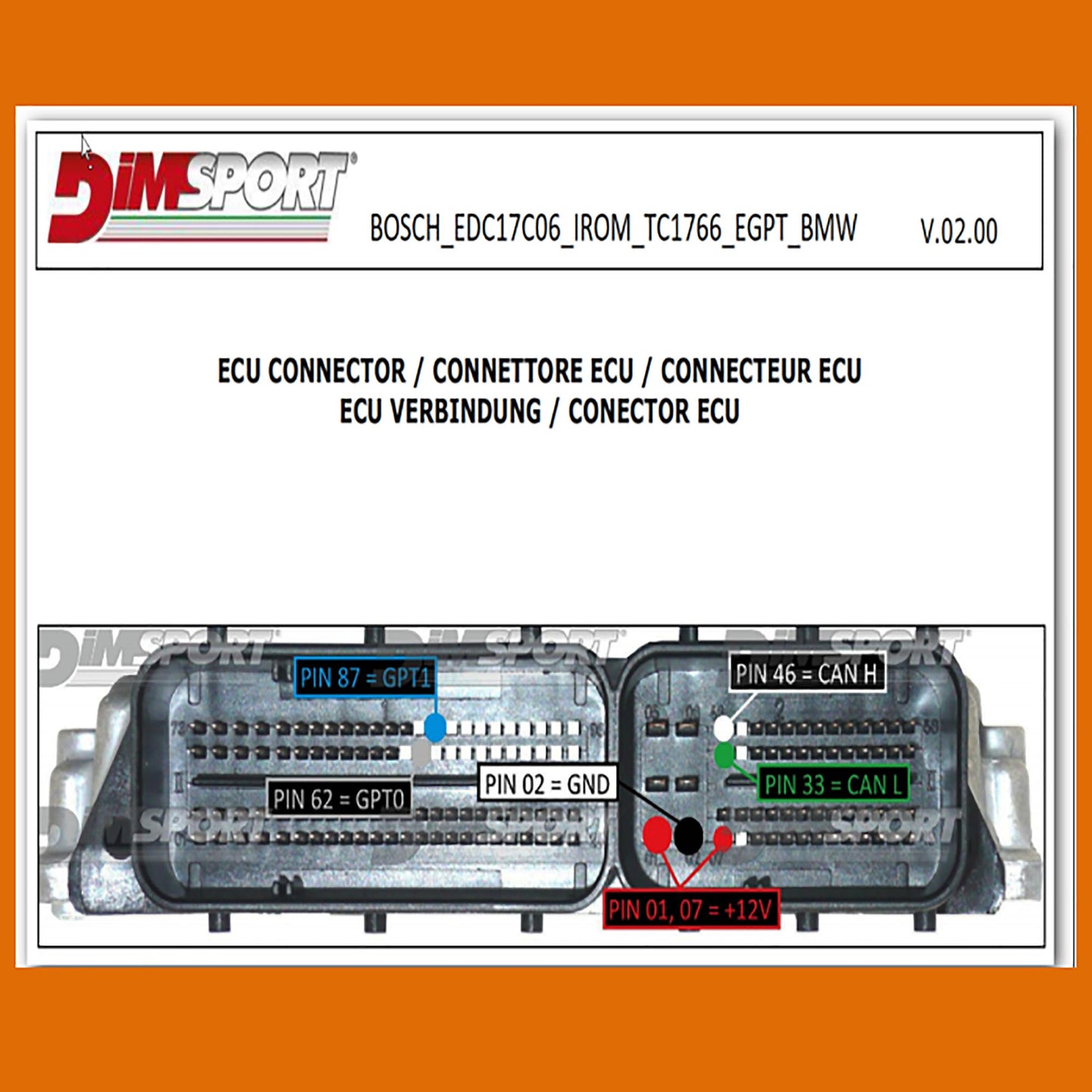 EGPT Pinout Bosch Tool Connections To Be Able To Read And Backup Bosch ECU Box Data