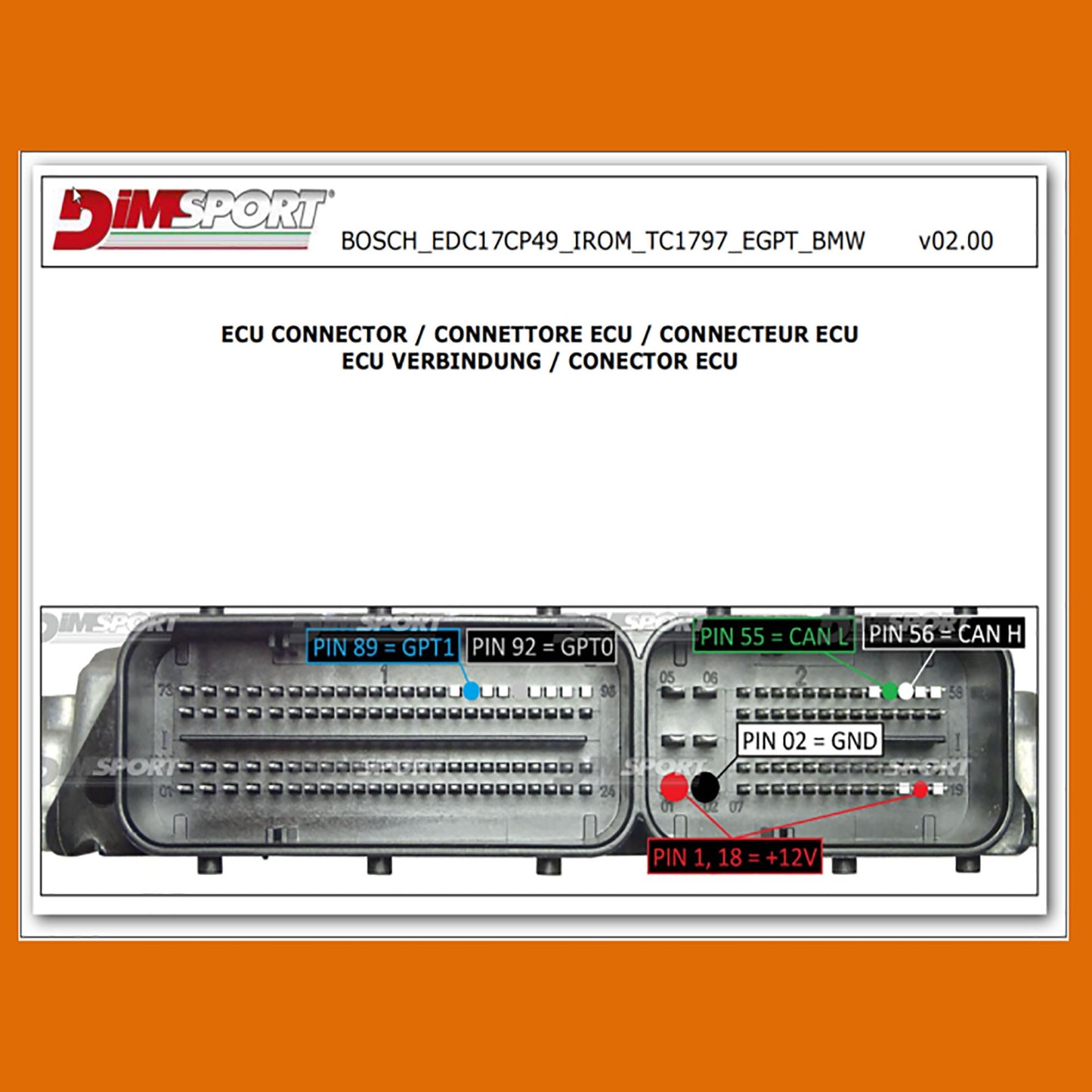 EGPT Pinout Bosch Tool Connections To Be Able To Read And Backup Bosch ECU Box Data
