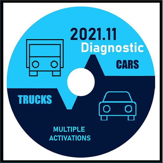 Cars & Trucks Diagnostic Software Version 2021.11  Programming Coding And Adaptation Functions Multiple Activations On Computers