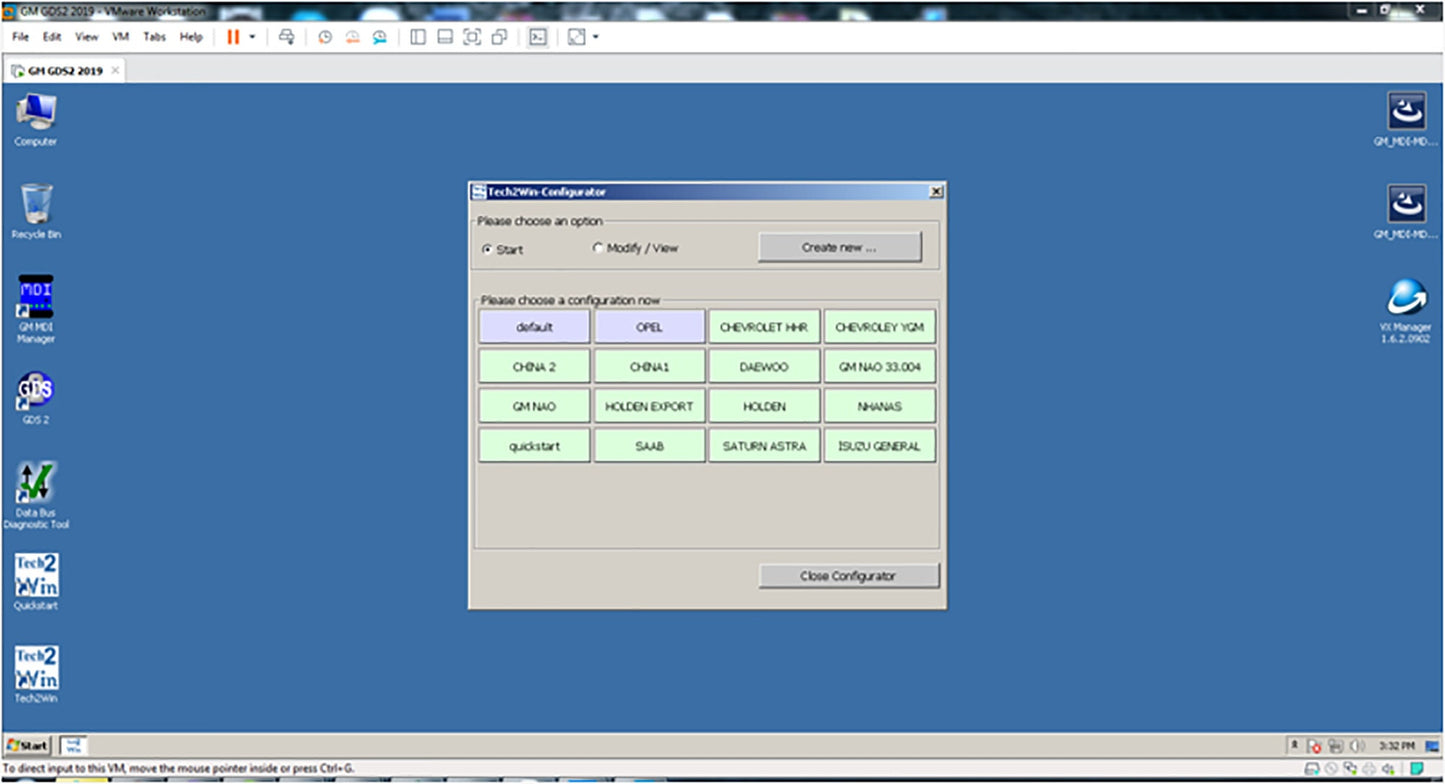 GM GDS2 Tech2win Version 11/2019 Diagnostic Software Run On Vmware (Virtual Machine)!