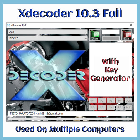 2023 Xdecoding License Full Activated Dpf Egr Flaps Adblue Off Dtc Remover It Can Be Installed On Multiple Computers