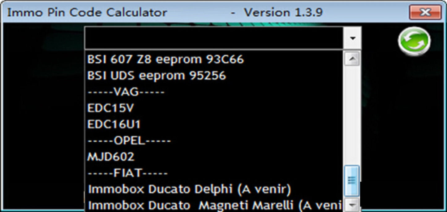 Universal Software Immo Pin Code To Decode Pin Code By Dump On Many Ecu's For Psa Vag Opel And Fiat