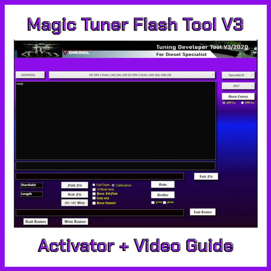 Magic Tuner V3 Flash Tool Software Can Flash Blocks Through The Diagnostic