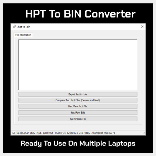 HPT To BIN Converter Full Software Ready To Use On Multiple Computers