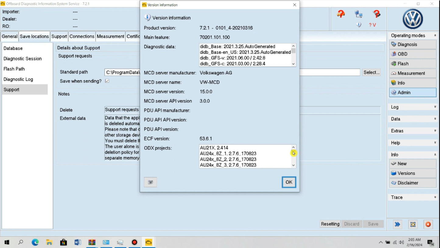 ODIS Service 7.2.1 Multilingual Automotive Diagnostic Software
