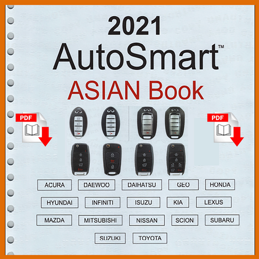 2021 AutoSmart Cars Asian Book Documents Instructions For Programming And Working With The Latest Intelligent Key System