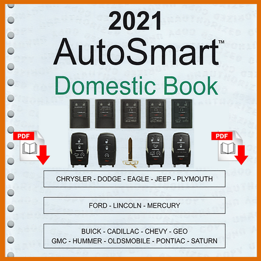 2021 AutoSmart Domestic Book Documents Instructions For Programming And Working With The Latest Intelligent Key System