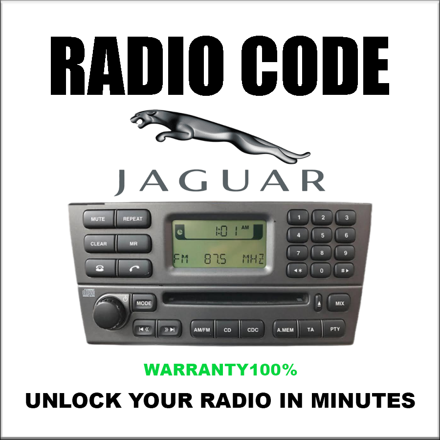 Jaguar Radio Codes Unlock Stereo Car Type Alpine And Visteon Series JA And MA Pincode Fast Service