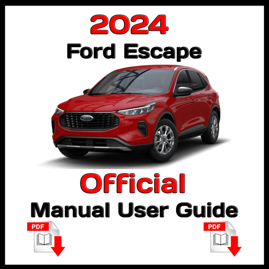 2024 Ford Escape Official  Manual User Guide