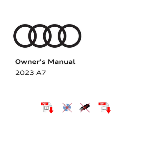 2023 Audi A7 Owner's Manual User Guide