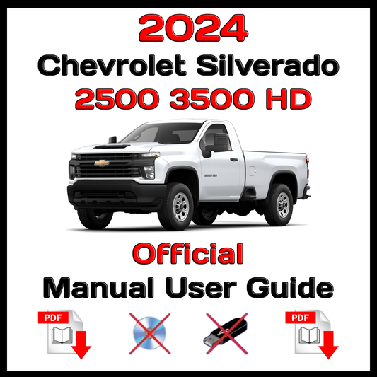 2024 Chevrolet Silverado 2500 3500 HD Official Manual User Guide