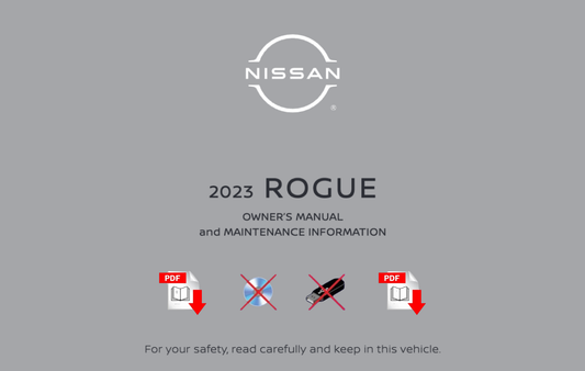 2023 Nissan Rogue Owner's Manual User Guide
