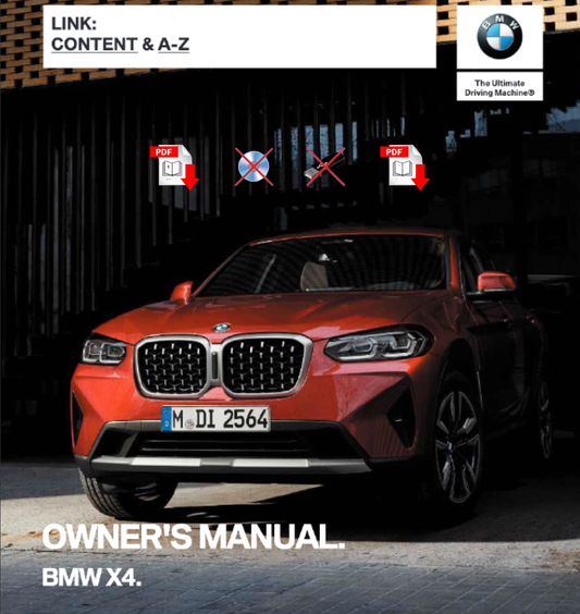 2023 BMW X4 Owner's Manual User Guide