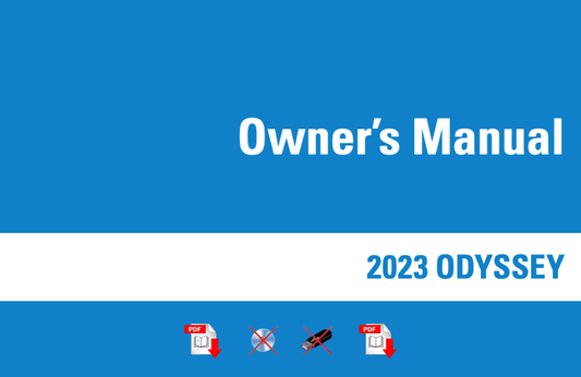 2023 Honda Odyssey Owner's Manual User Guide