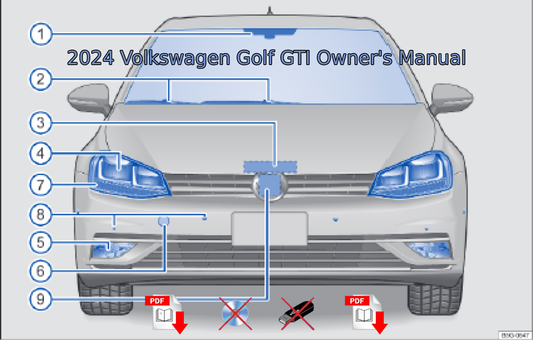 2024 Volkswagen Golf GTI Owner's Manual User Guide