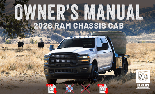 2026 Ram Chassis Cab Owner's Manual User Guide