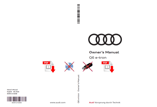 2024 Audi Q6 e-tron Owner's Manual User Guide